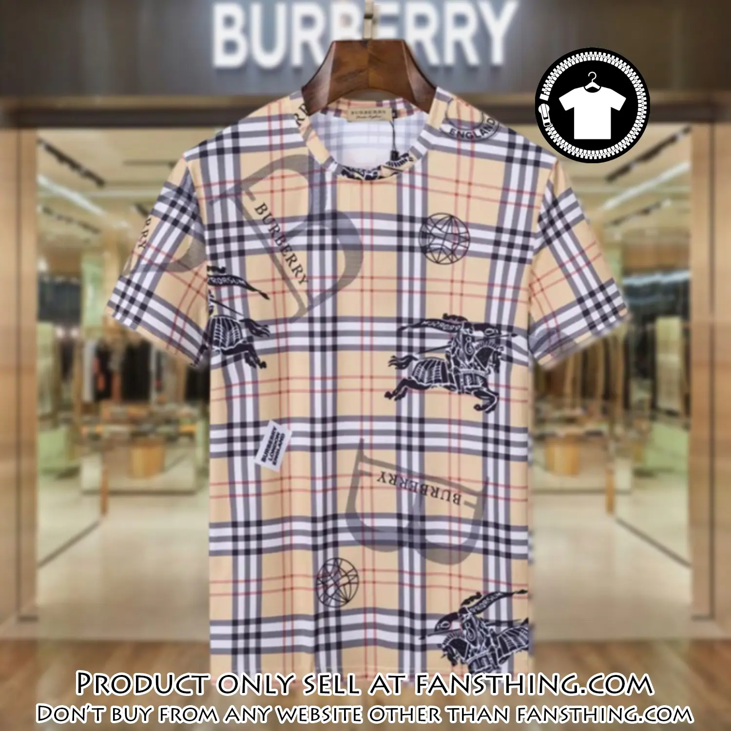 Burberry logo luxury brand tshirt outfit for men women fst5835427